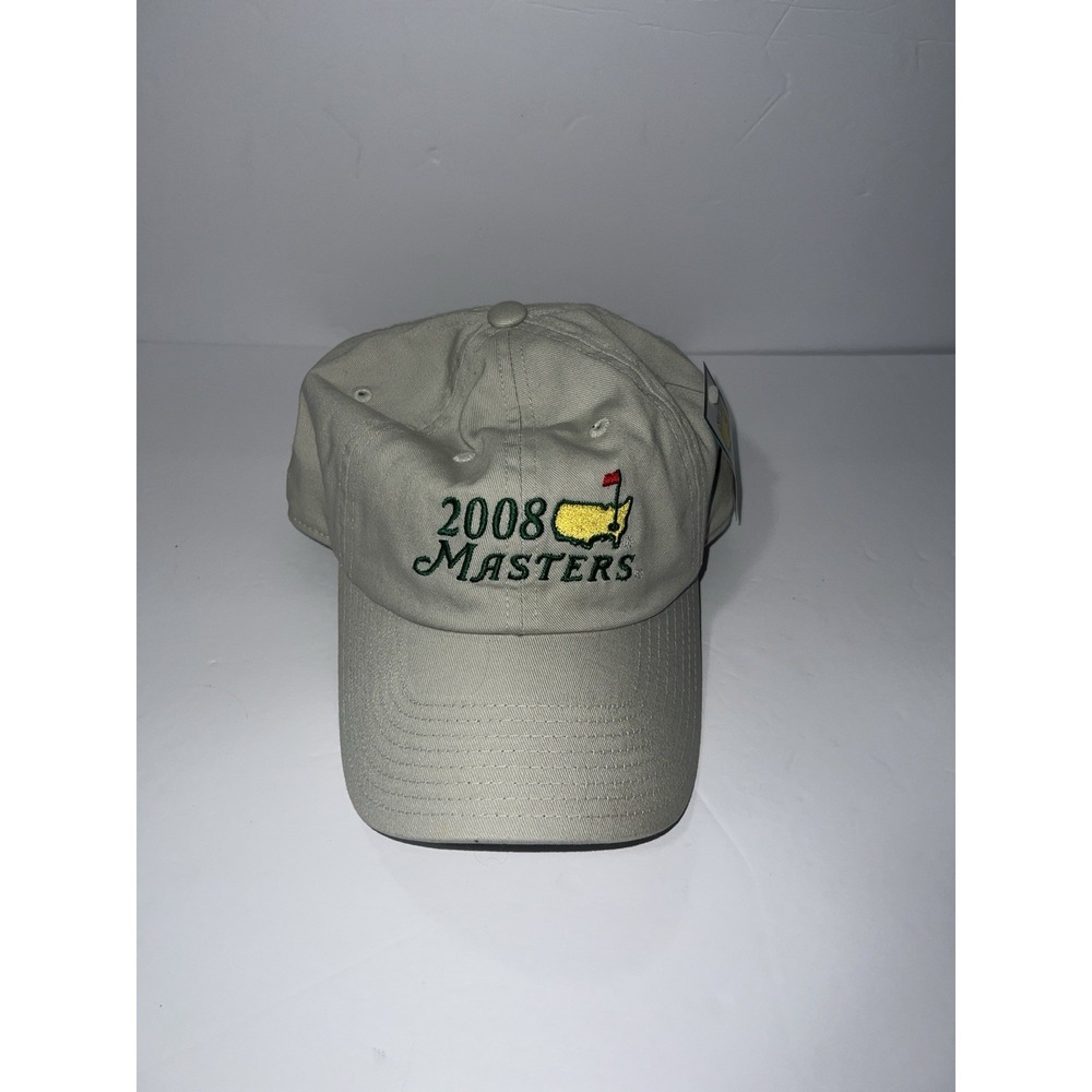 2008 Masters Khaki Hat New With Tag NWT Augusta Golf Major Vintage